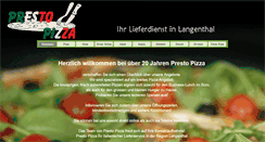 Desktop Screenshot of presto-pizza.ch